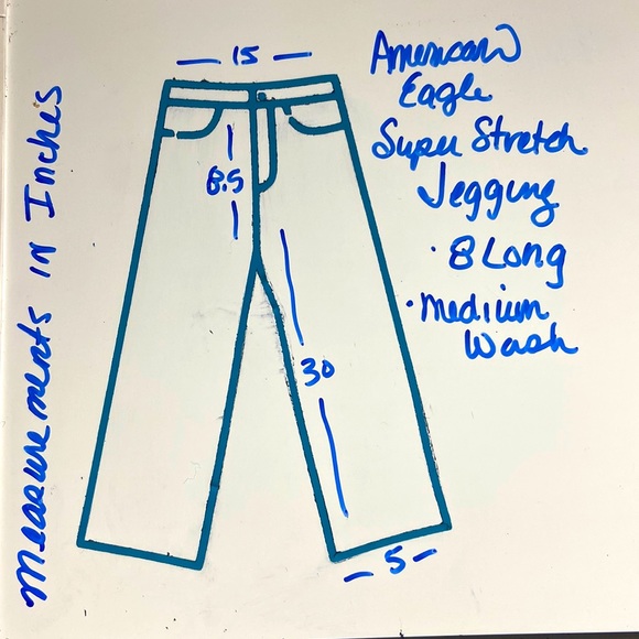 American Eagle Outfitters Stretch Jegging Sz 8 30 inch inseam - Picture 9 of 12